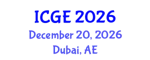 International Conference on Geomatics Engineering (ICGE) December 20, 2026 - Dubai, United Arab Emirates