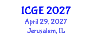 International Conference on Geomatics Engineering (ICGE) April 29, 2027 - Jerusalem, Israel