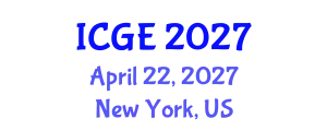 International Conference on Geomatics Engineering (ICGE) April 22, 2027 - New York, United States