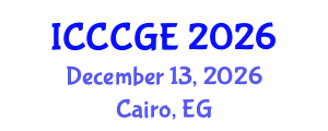 International Conference on Civil, Construction and Geological Engineering (ICCCGE) December 13, 2026 - Cairo, Egypt