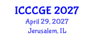 International Conference on Civil, Construction and Geological Engineering (ICCCGE) April 29, 2027 - Jerusalem, Israel