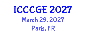 International Conference on Civil, Construction and Geological Engineering (ICCCGE) March 29, 2027 - Paris, France