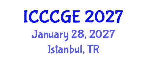 International Conference on Civil, Construction and Geological Engineering (ICCCGE) January 28, 2027 - Istanbul, Turkey