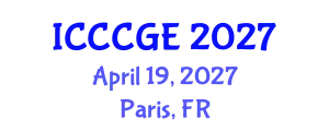 International Conference on Civil, Construction and Geological Engineering (ICCCGE) April 19, 2027 - Paris, France