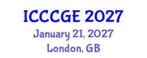 International Conference on Civil, Construction and Geological Engineering (ICCCGE) January 21, 2027 - London, United Kingdom