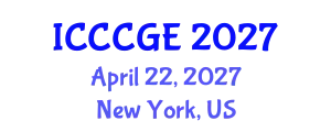 International Conference on Civil, Construction and Geological Engineering (ICCCGE) April 22, 2027 - New York, United States