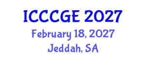 International Conference on Civil, Construction and Geological Engineering (ICCCGE) February 18, 2027 - Jeddah, Saudi Arabia