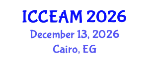 International Conference on Civil Engineering and Applied Mechanics (ICCEAM) December 13, 2026 - Cairo, Egypt