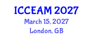 International Conference on Civil Engineering and Applied Mechanics (ICCEAM) March 15, 2027 - London, United Kingdom