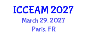 International Conference on Civil Engineering and Applied Mechanics (ICCEAM) March 29, 2027 - Paris, France