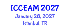 International Conference on Civil Engineering and Applied Mechanics (ICCEAM) January 28, 2027 - Istanbul, Turkey