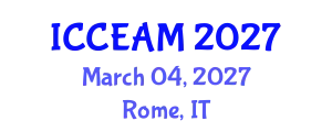 International Conference on Civil Engineering and Applied Mechanics (ICCEAM) March 04, 2027 - Rome, Italy
