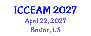 International Conference on Civil Engineering and Applied Mechanics (ICCEAM) April 22, 2027 - Boston, United States