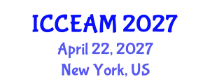 International Conference on Civil Engineering and Applied Mechanics (ICCEAM) April 22, 2027 - New York, United States