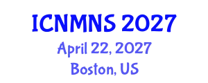 International Conference on Nuclear Materials and Nuclear Security (ICNMNS) April 22, 2027 - Boston, United States