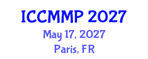International Conference on Condensed Matter and Materials Physics (ICCMMP) May 17, 2027 - Paris, France