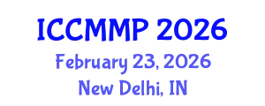 International Conference on Condensed Matter and Materials Physics (ICCMMP) February 23, 2026 - New Delhi, India