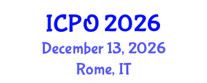 International Conference on Photonics and Optoelectronics (ICPO) December 13, 2026 - Rome, Italy