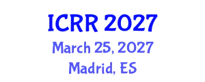 International Conference on Radiopharmacy and Radiopharmaceuticals (ICRR) March 25, 2027 - Madrid, Spain