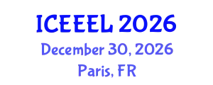 International Conference on e-Education and e-Learning (ICEEEL) December 30, 2026 - Paris, France