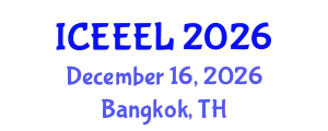 International Conference on e-Education and e-Learning (ICEEEL) December 16, 2026 - Bangkok, Thailand
