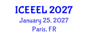 International Conference on e-Education and e-Learning (ICEEEL) January 25, 2027 - Paris, France