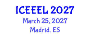 International Conference on e-Education and e-Learning (ICEEEL) March 25, 2027 - Madrid, Spain