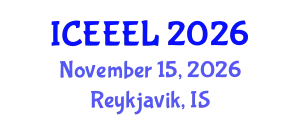 International Conference on e-Education and e-Learning (ICEEEL) November 15, 2026 - Reykjavik, Iceland