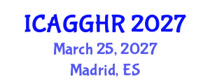 International Conference on Anti-Corruption, Good Governance and Human Rights (ICAGGHR) March 25, 2027 - Madrid, Spain