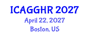 International Conference on Anti-Corruption, Good Governance and Human Rights (ICAGGHR) April 22, 2027 - Boston, United States