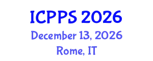 International Conference on Psychology and Psychological Sciences (ICPPS) December 13, 2026 - Rome, Italy