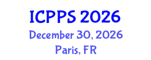 International Conference on Psychology and Psychological Sciences (ICPPS) December 30, 2026 - Paris, France