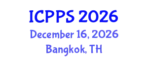 International Conference on Psychology and Psychological Sciences (ICPPS) December 16, 2026 - Bangkok, Thailand