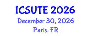 International Conference on Sustainable Urban Transport and Environment (ICSUTE) December 30, 2026 - Paris, France