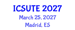 International Conference on Sustainable Urban Transport and Environment (ICSUTE) March 25, 2027 - Madrid, Spain