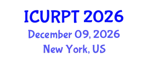 International Conference on Urban, Regional Planning and Transportation (ICURPT) December 09, 2026 - New York, United States