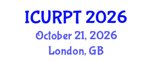 International Conference on Urban, Regional Planning and Transportation (ICURPT) October 21, 2026 - London, United Kingdom