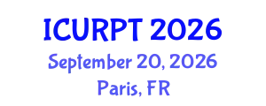 International Conference on Urban, Regional Planning and Transportation (ICURPT) September 20, 2026 - Paris, France