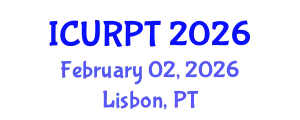International Conference on Urban, Regional Planning and Transportation (ICURPT) February 02, 2026 - Lisbon, Portugal