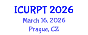 International Conference on Urban, Regional Planning and Transportation (ICURPT) March 16, 2026 - Prague, Czechia