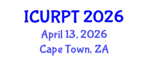 International Conference on Urban, Regional Planning and Transportation (ICURPT) April 13, 2026 - Cape Town, South Africa