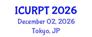 International Conference on Urban, Regional Planning and Transportation (ICURPT) December 02, 2026 - Tokyo, Japan