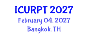 International Conference on Urban, Regional Planning and Transportation (ICURPT) February 04, 2027 - Bangkok, Thailand