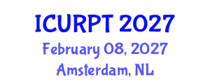 International Conference on Urban, Regional Planning and Transportation (ICURPT) February 08, 2027 - Amsterdam, Netherlands