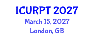 International Conference on Urban, Regional Planning and Transportation (ICURPT) March 15, 2027 - London, United Kingdom