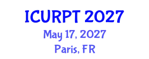 International Conference on Urban, Regional Planning and Transportation (ICURPT) May 17, 2027 - Paris, France