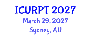 International Conference on Urban, Regional Planning and Transportation (ICURPT) March 29, 2027 - Sydney, Australia
