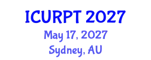 International Conference on Urban, Regional Planning and Transportation (ICURPT) May 17, 2027 - Sydney, Australia