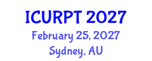 International Conference on Urban, Regional Planning and Transportation (ICURPT) February 25, 2027 - Sydney, Australia