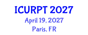 International Conference on Urban, Regional Planning and Transportation (ICURPT) April 19, 2027 - Paris, France